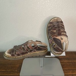 Dr. Martens Brown Leather Fisherman Sandals Size 8